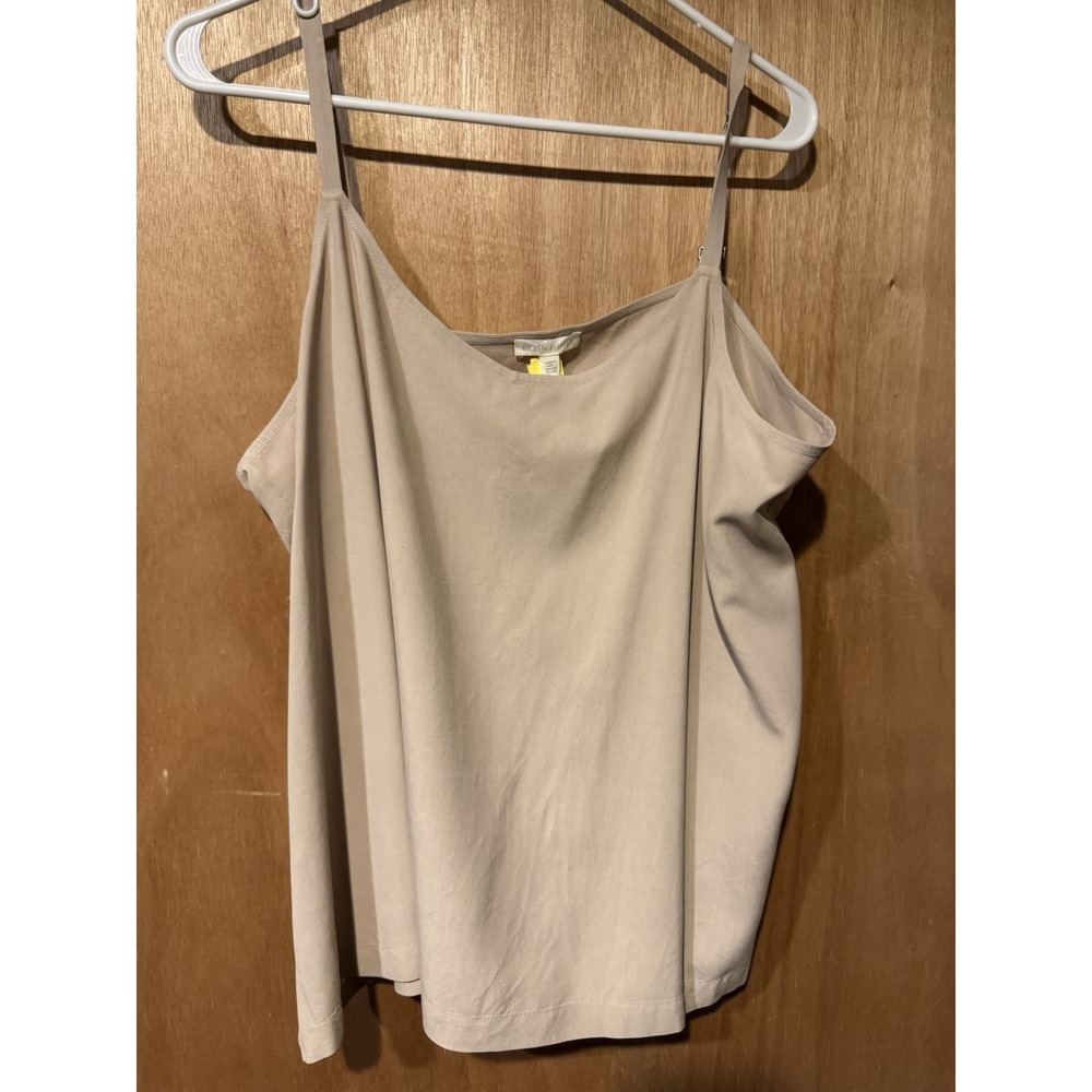 Eileen Fisher  100% Silk Georgette Crepe Trench Coat Duster And Tank Large (R1) - Picture 7 of 10